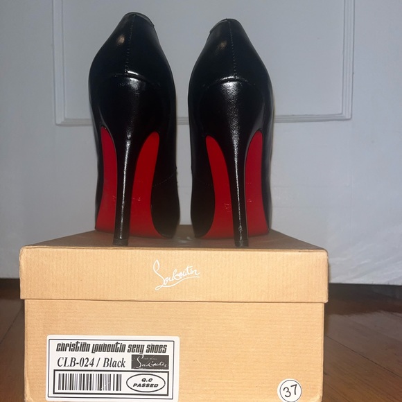 Christian Louboutin Black Leather Pumps - Picture 2 of 4